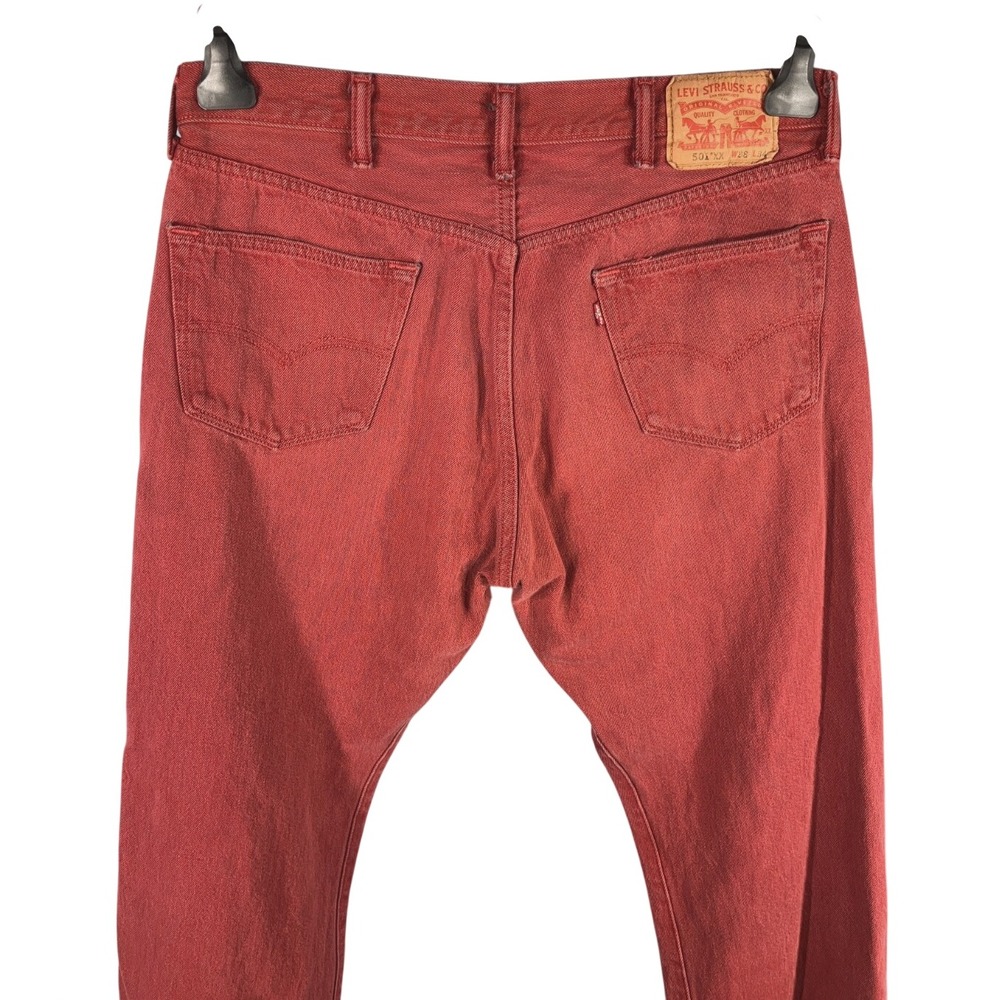 LEVI'S 501XX MEN'S JEANS Vintage STRAIGHT LEG Button-Fly RUST (Tag=38x34) 36-31